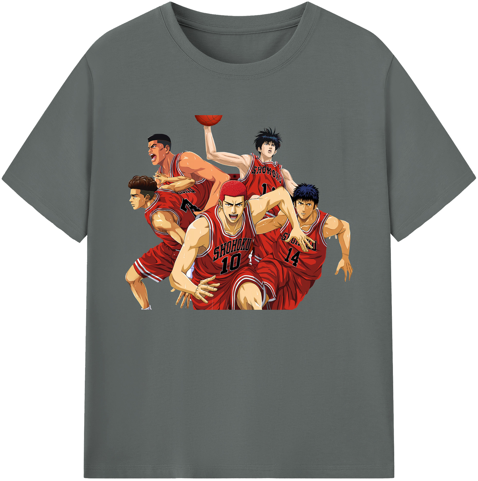（画像用） SLAM DUNK／スラムダンク 綿100％ メンズ半袖Tシャツ｜肌触りやわらか＆通気性